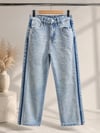 Krıstal Taş Detaylı Wide Leg Jean