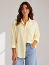 Şerit Taşlı Tencel  Oversize Gömlek 