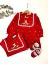 YAKA DETAYLI KIZ BEBEK ELBİSE