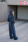 Denim Detaylı Eşofman Takımı