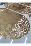 1 adet 120cm'lik runner/2 adet 100'lük runner/3 adet servis/suni deri/soft gold eskitme