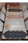 1 Adet Masa Runnerı/100x30cm/s.deri /2 Parça Yaprak,2 Parça Çiçek Motifi