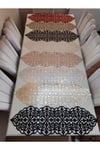1 Adet Masa Runnerı/100x30cm/s.deri /2 Parça Yaprak,2 Parça Çiçek Motifi