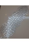 1 Adet Masa Runnerı/100x30cm/s.deri /2 Parça Yaprak,2 Parça Çiçek Motifi