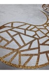 1 RUNNER (100X33CM)/6 SERVİS(34CM)/6 BARDAKALTLIĞI/6 KAŞIKLIK/DERİ İŞLEMELİ KADİFE/