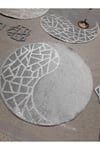 1 RUNNER (100X33CM)/6 SERVİS(34CM)/6 BARDAKALTLIĞI/6 KAŞIKLIK/DERİ İŞLEMELİ KADİFE/