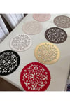 1 Runner(100X33)/8 Amerikan Servis (33CM)/8 B.altlığı/8 Kaşıklık/25 Parça/yemek Sunum Takımı/siyah