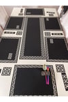 1 Runner(100X33CM), 6 Servis(44X33CM), 6 B.altlığı, 6 Kaşıklık/toplam 19 Parça/suni Deri