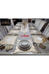 1 Runner(99X32)/12 A.servis(33X33)/12 B.altlığı/12 Kaşıklık/37 Parça/12 Kişilik/kadife/siyah-gold