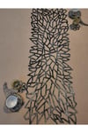 130x33cm Runner,/soft Gold Eskitme./4 Parça Kahve Sunumluğu hediye