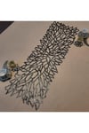 130x33cm Runner,/soft Gold Eskitme./4 Parça Kahve Sunumluğu hediye