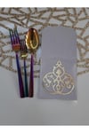 2 Adet/kaşıklık/kadife/deri Işlemeli/22,5cmx11cm/