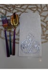 2 Adet/kaşıklık/kadife/deri Işlemeli/22,5cmx11cm/