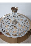 3 Adet Örtü/33cm/simli Işıltılı Gold/yuvarlak/suni Deri