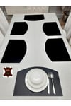 3 ADET/ZİGON SEHPA ÖRTÜSÜ(SERVİS)/33CM YUVARLAK/KADİFE/ÜZERİ DERİ İŞLEMELİ/