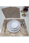 6 Kişilik Dikdörtgen Suni Deri Amerikan Servis Supla Placemat/30x40cm/6 Parça