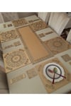 A.servis/runner/suppla/ Masa Üzeri Yemek Sunum Takımı/kare/6 Kişilik/19 Parça