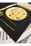 AMERİKAN SERVİS/6 ADET/30X40CM/SUNİ DERİ/BEJ (HAFİF SİMLİ)
