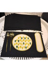 AMERİKAN SERVİS/6 ADET/30X40CM/SUNİ DERİ/BEJ (HAFİF SİMLİ)