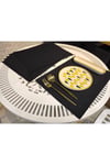 AMERİKAN SERVİS/6 ADET/30X40CM/SUNİ DERİ/BEJ (HAFİF SİMLİ)