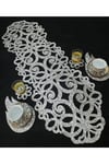 Işıltılı Masa Runnerı/(100X32CM)/2 Parça Kanat,2 Parça Çiçek Figürü Hediye/simleri Dökülmez