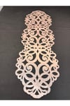 KADİFE RUNNER/100X33CM/ARKASI SUNİ DERİ KAPLI/MASA RANIRI