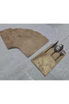 KAŞIKLIK/CEPLİ/6 ADET/SOFT GOLD ESKİTME/SUNİ DERİ/