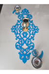 KEÇE RUNNER, 97CMX45,5CM, (2 YAPRAK MOTİFİ,2 ÇİÇEK MOTİFİ HEDİYE), MASA RUNNERI,3MM