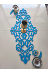 KEÇE RUNNER, 97CMX45,5CM, (2 YAPRAK MOTİFİ,2 ÇİÇEK MOTİFİ HEDİYE), MASA RUNNERI,3MM