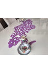 KEÇE RUNNER, 97CMX45,5CM, (2 YAPRAK MOTİFİ,2 ÇİÇEK MOTİFİ HEDİYE), MASA RUNNERI,3MM