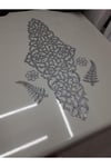 Runner, 100cmx40cm, Işıltılı Lux, Gümüş