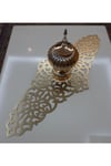 Runner(100cm)/ Suni Deri/masa Örtüsü/siyah/ 4 Parça Kahve Sunumluğu Hediye