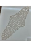 Runner(100cm)/ Suni Deri/masa Örtüsü/siyah/ 4 Parça Kahve Sunumluğu Hediye