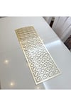 Runner/masa Örtüsü/sehpa Örtüsü/5 Parça/s.deri/gümüş