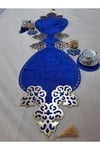 Runner/masa Örtüsü/sehpa Örtüsü/kadife/126cm Lik/5 Parça/vizon/gold