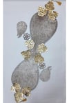 Runner/masa Örtüsü/sehpa Örtüsü/kadife/126cm Lik/5 Parça/vizon/gold
