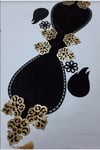 Runner/masa Örtüsü/sehpa Örtüsü/kadife/126cm Lik/5 Parça/vizon/gold