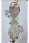 Runner/masa Örtüsü/sehpa Örtüsü/kadife/126cm Lik/5 Parça/vizon/gold