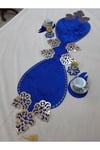 Runner/masa Örtüsü/sehpa Örtüsü/kadife/126cm Lik/5 Parça/vizon/gold