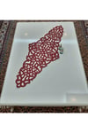Runner/ranır/s.deri/100x40cm/suni Deri/kırmızı