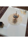 Runner/supla/sehpa Örtüsü/masa Örtüsü/s.deri/46cm Yuvarlak/altın Renk