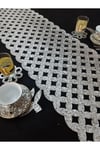 S.deri Işıltılı Lux Runner.5 Parçadır,1 Adet Runner(32x99cm) Ve 4 Parça Kahve Sunumluğu.