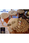 Sehpa Örtü Seti/ 1ad (60CM)lik Orta Sehpa Runnerı,3 Ad.(33CM)zigon Örtüsü/toplam 4 Parça/simli Gold