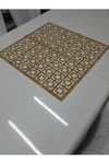 Sehpa Örtü Seti/1ad.(60X60CM) Kare Orta Sehpa Runnerı,4 Ad.(33X33CM) Zigon Örtüsü/toplam 5 Parça/