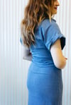 Denim Elbise Mavi