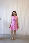 Fiyonklu Elbise Pembe