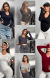 Buzzy Parmak Geçmeli V Yaka Body
