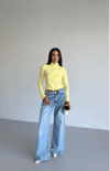 Fermuarlı Parmak Geçirmeli Slim Fit Crop