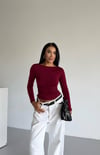 Yandan Büzgülü Sandy Crop Bluz