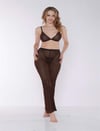 Arias Closet Siyah Transparan Fantezi Sütyen Pijama Takımı